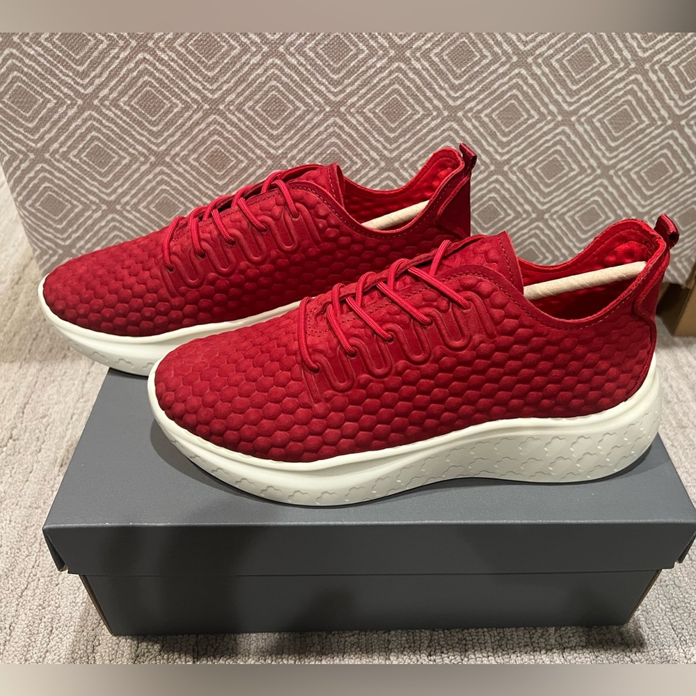 Brand New Ecco Tennis Shoe in Chili red.